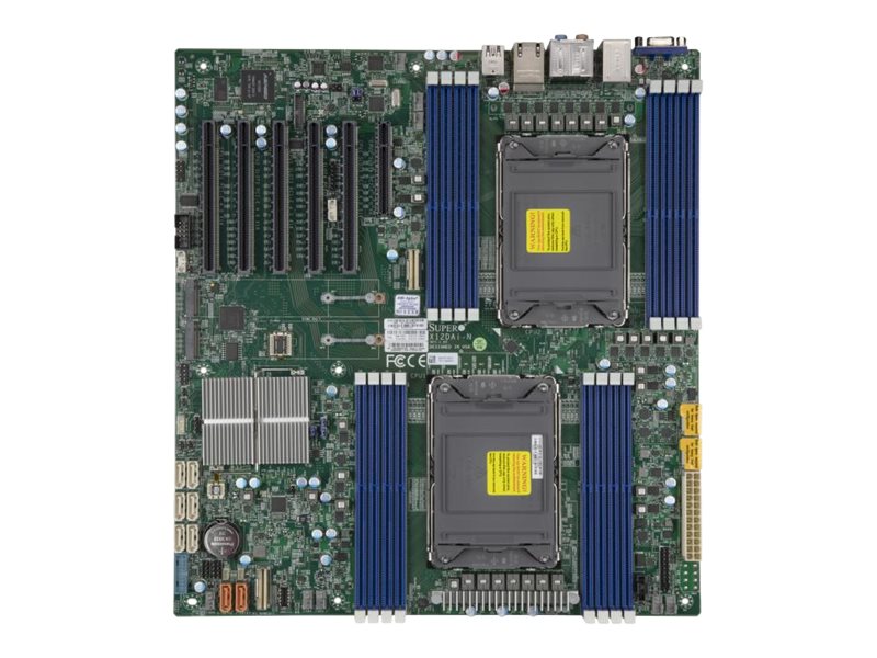 Supermicro X12DAi-N6 - Motherboard - E-ATX - LGA4189-Sockel - C621A Chipsatz - USB-C Gen2, USB 3.2 Gen 2, USB 3.2 Gen 1 - 2 x Gigabit LAN - Onboard-Grafik - HD Audio (8-Kanal)