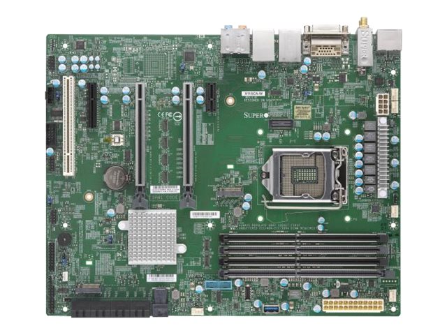 Supermicro X11SCA-W - Motherboard - ATX - LGA1151 Socket - C246 Chipsatz - USB 3.1 Gen 1, USB-C Gen2, USB 3.1 Gen 2 - Bluetooth, 2 x Gigabit LAN, Wi-Fi - Onboard-Grafik (CPU erforderlich)