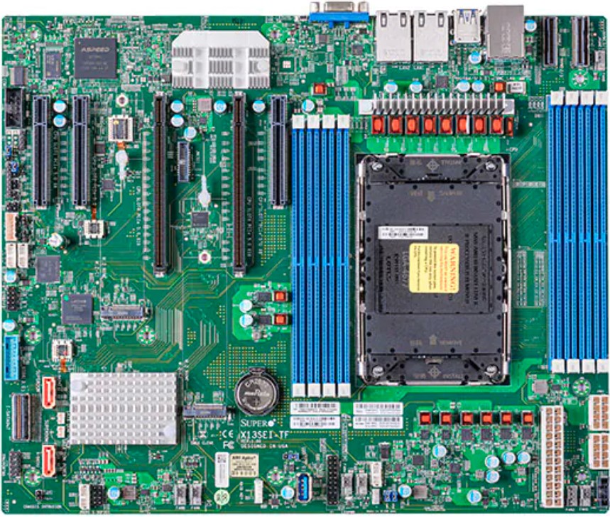 Supermicro Mainboard X13SEI-TF ATX Sockel 4677 Single - Mainboard - ATX