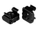 StarTech.com M5 Käfigmuttern - 50er Pack, Schwarz - M5 Muttern für Server Racks und Serverschränke - Käfigmuttern - Schwarz (Packung mit 50)