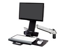 Ergotron Befestigungskit (Handgelenkkissen, Schienenmontage Halterungsset, höhenverstellbare Halterung, Tastaturablage mit linker/rechter Mausablage, Ablage für Barcode-Scanner und Maus, Combo Schwenkarm) - für LCD-Display / PC-Ausrüstung - Polished Aluminum - Bildschirmgröße: bis zu 61 cm (bis zu 24 Zoll)