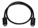 StarTech.com 50cm (1.6ft) Thunderbolt 3 Cable, 40Gbps, 100W PD, 4K/5K Video, Thunderbolt-Certified, Compatible w/ TB4/USB 3.2/DisplayPort - Thunderbolt-Kabel - 24 pin USB-C (M)