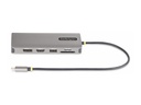 StarTech.com USB-C Triple-Monitor Multiport Adapter, HDMI/DP/Card Reader