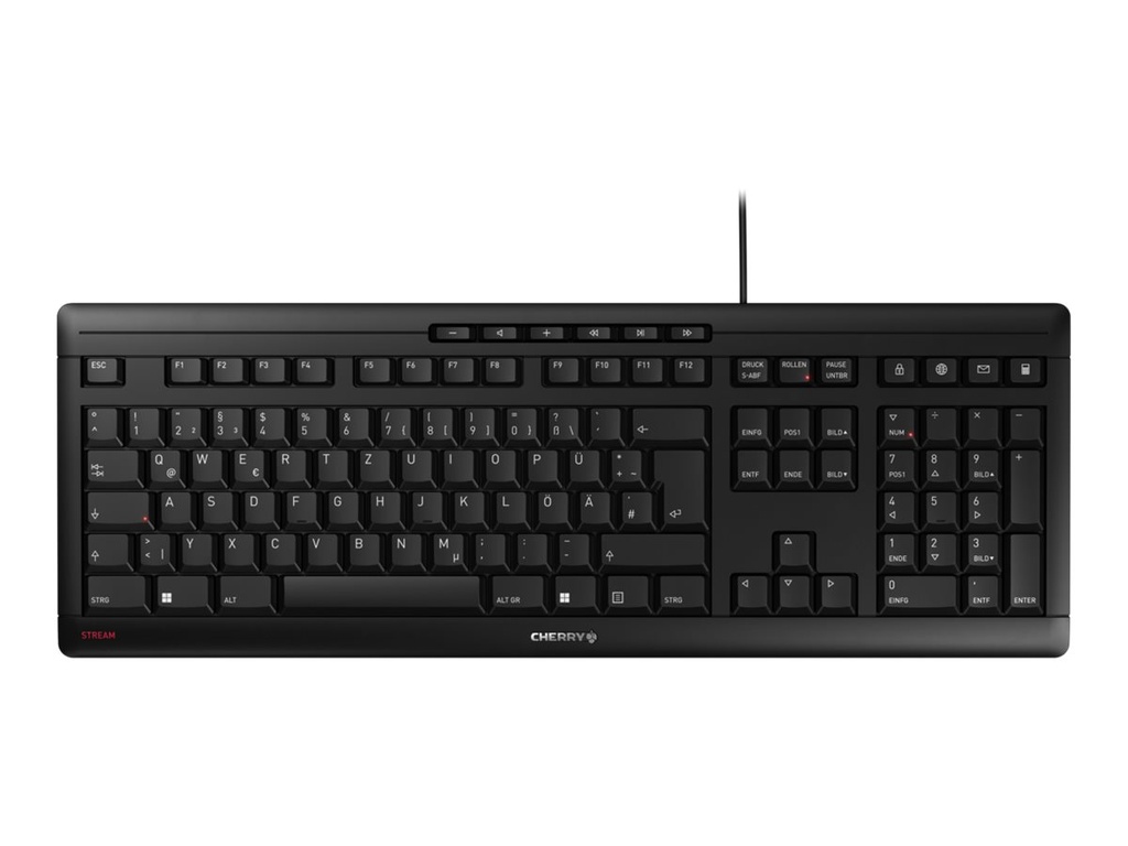 Cherry STREAM KEYBOARD - Tastatur - 100% - full size