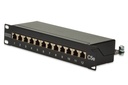 DIGITUS CAT 5e, Klasse D Patch Panel, geschirmt, schwarz