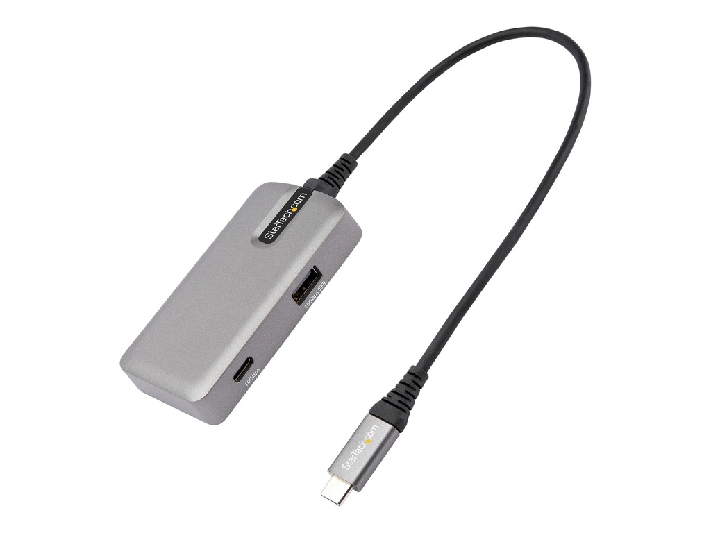 StarTech.com USB-C Multiport Adapter - USB-C auf 4K 60Hz HDMI 2.0, 100W PD Pass-through - 3-Port 10Gbit/s USB 3.1 Hub - Reiseadapter USB Typ-C Mini Docking Station - 25cm Kabel (DKT31CHPD3)