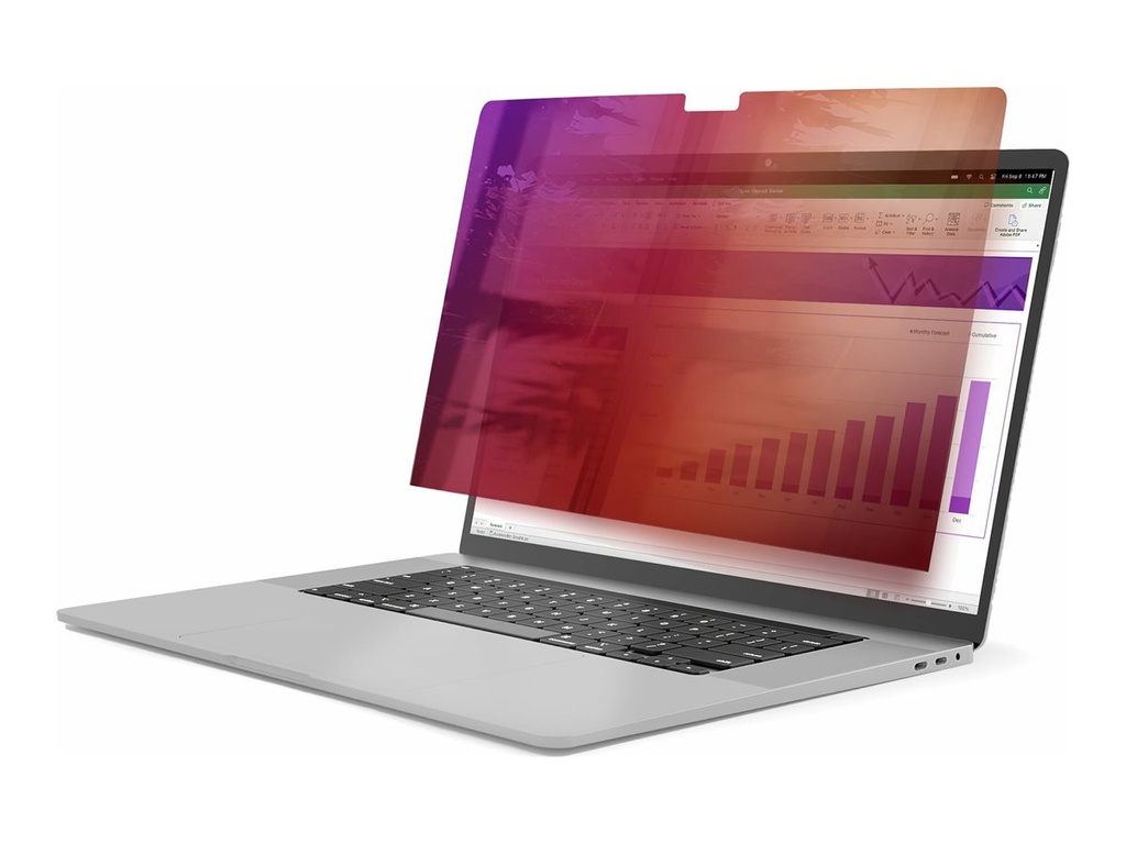 StarTech.com 16-inch MacBook Pro 21/23 Privacy Screen, Gold Filter w/Enhanced Privacy, Computer Security Shield, Double-Sided Screen Protector, +/- 30 Deg. - Blickschutzfilter für Notebook (horizontal)