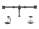 StarTech.com Dreifach Monitorarm für Surround Setup - Unterstützt 3 monitore bis zu 24" - Werkzeuglose Höhenverstellung - Verstellbarer Arm - für 3 Monitore - massiver Stahl - Bildschirmgröße: 33-61 cm (13"-24")