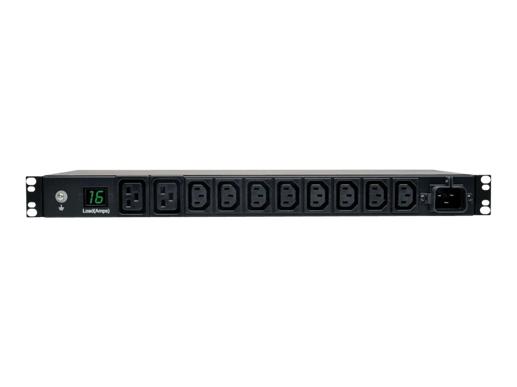 Eaton Tripp Lite Series PDU Metered 200V-240V 16A IEC-309 8 C13; 2 C19 Horizontal 1URM - Horizontal rackmount - Stromverteilungseinheit (Rack - einbaufähig)