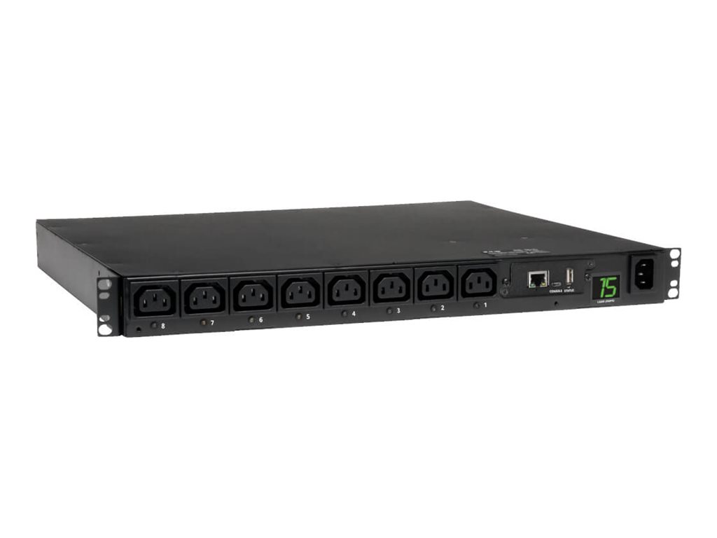 Eaton 2.5kW Single-Phase 208/230V Switched PDU - LX Platform, 8 C13 Outlets, C14 Input 2m Cord, 1U Rack-Mount, TAA - Horizontal rackmount - Stromverteilungseinheit (Rack - einbaufähig)
