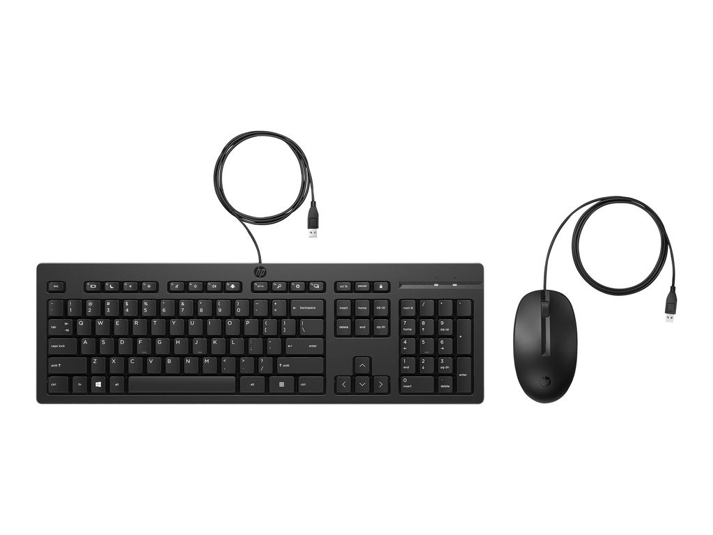 HP 225 - Tastatur-und-Maus-Set - USB - Spanisch