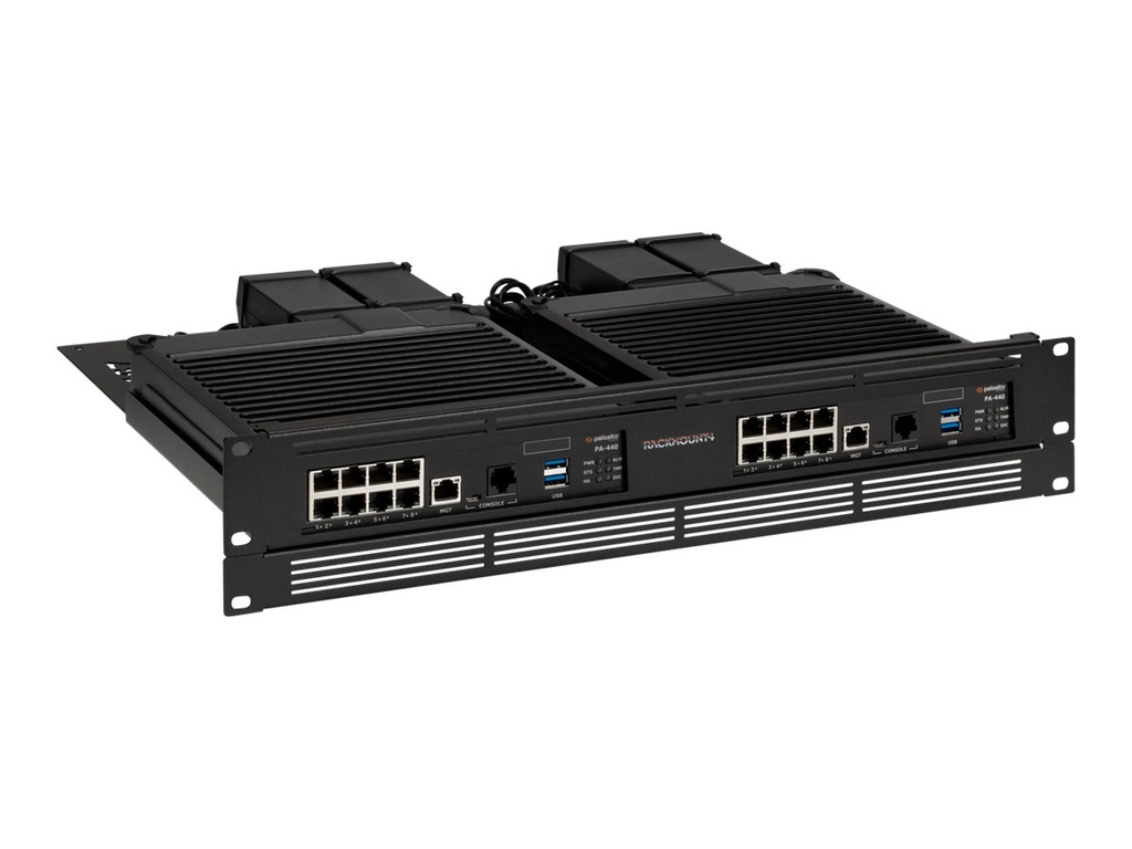 Rackmount.IT PA-Rack - Montagesatz für Netzwerkgeräte - Rack montierbar - Jet Black - 1.3U - 48.3 cm (19")