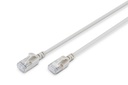 DIGITUS CAT 6A F-FTP Slim Patchkabel, 1,5m, Grau