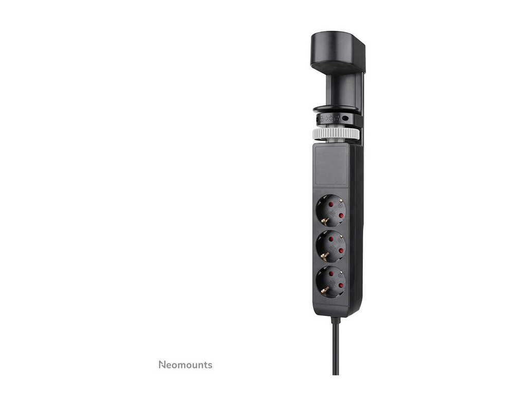 Neomounts Steckdosenleiste - USB-C + USB-A - Wechselstrom 230 V - 3680 Watt - Eingabe, Eingang Typ F - Ausgangsanschlüsse: 3 (2 x 24-poliger USB-C (PD)