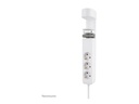 Neomounts Steckdosenleiste - USB-C + USB-A - Wechselstrom 230 V - 3680 Watt - Eingabe, Eingang Typ F - Ausgangsanschlüsse: 3 (2 x 24-poliger USB-C (PD)