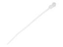 StarTech.com 10cm(4") Cable Ties with Mounting Hole, 2mm(1/16") wide, 24mm(7/8") Bundle Dia. 8kg(18lb) Tensile Strength, Nylon 66 Self Locking Ties with Screw Hole, UL Listed, 100 Pack - UL94 V-2 Rated - TAA (CBMZTS10N4)
