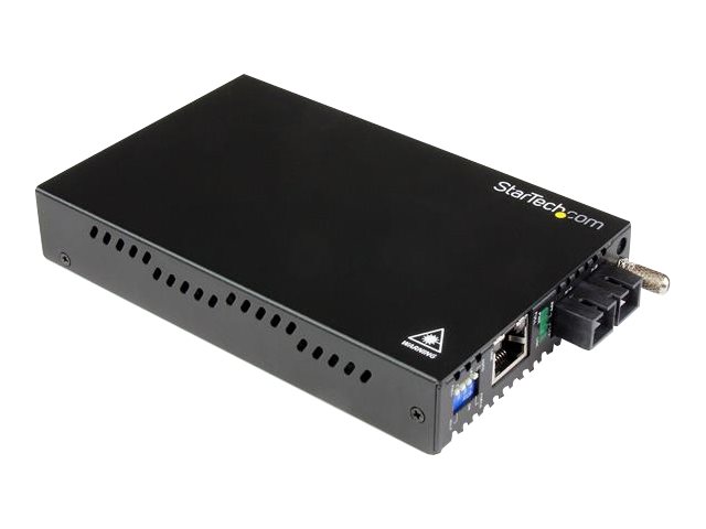 StarTech.com 1000 Mbit/s Gigabit Ethernet Netzwerk LWL / Glasfaser SC Single Mode Medienkonverter 40 km