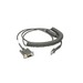 Zebra Kabel seriell - DB-9 (W) - 2.74 m - gewickelt