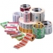 Zebra Z-Select 2000D - Permanenter Klebstoff - Oberseite beschichtet - perforiert - hochweiß - 57 x 102 mm 8400 Etikett(en) (12 Rolle(n)