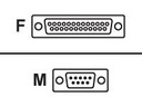 Zebra Serieller Adapter - DB-9 (M) zu DB-25 (W)