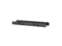 APC Horizontal Cable Manager Single-Sided with Cover - Rack - Kabelführungssatz - Schwarz - 1U - 48.3 cm (19")