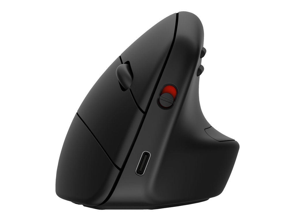 HP 920 - Vertikale Maus - ergonomisch - 6 Tasten - kabellos - 2.4 GHz, Bluetooth 5.3 - kabelloser Empfänger (USB)