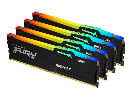 [KF552C40BBAK4-128] Kingston FURY Beast - DDR5 - Kit - 128 GB: 4 x 32 GB