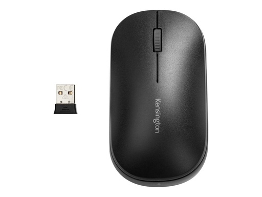 [K75298WW] Kensington SureTrack Dual Wireless Mouse - Maus - optisch - 4 Tasten - kabellos - 2.4 GHz, Bluetooth 5.0 LE, Bluetooth 3.0 - kabelloser Empfänger (USB)