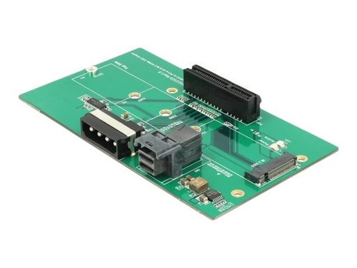 [63952] Delock U.2 SFF-8643 Adapter to PCIe x4 or M.2 Key M slot with fixing plate - Schnittstellenadapter - M.2, PCIe-Karte (PCIe-Karte)