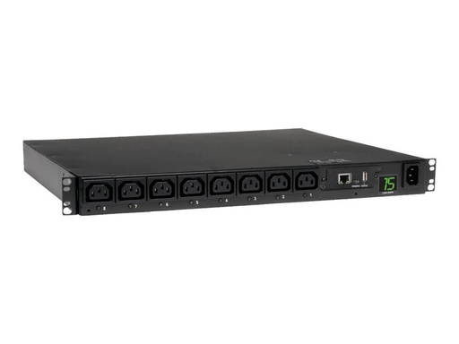 [PDUMH15HVNET] Eaton 2.5kW Single-Phase 208/230V Switched PDU - LX Platform, 8 C13 Outlets, C14 Input 2m Cord, 1U Rack-Mount, TAA - Horizontal rackmount - Stromverteilungseinheit (Rack - einbaufähig)