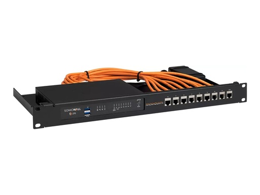 [RM-SW-T10I] Rackmount.IT Montagesatz für Netzwerkgeräte - Rack montierbar - RAL 9005, Schwarz - 1U - 48.3 cm (19")