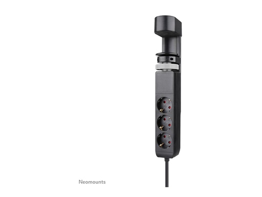 [DS22-840BL6] Neomounts Steckdosenleiste - USB-C + USB-A - Wechselstrom 230 V - 3680 Watt - Eingabe, Eingang Typ F - Ausgangsanschlüsse: 3 (2 x 24-poliger USB-C (PD)