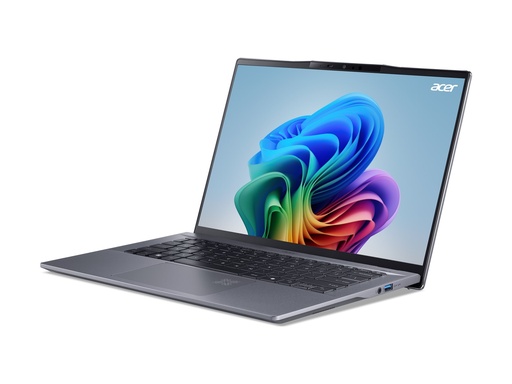 [NX.KYXEG.00D] Acer Swift Go 14 AI SFG14-01 - 180°-Scharnierdesign - Snapdragon X Plus X1P-42-100 - Win 11 Home - Qualcomm Adreno - 16 GB RAM - 1.024 TB SSD NVMe - 36.8 cm (14.5")