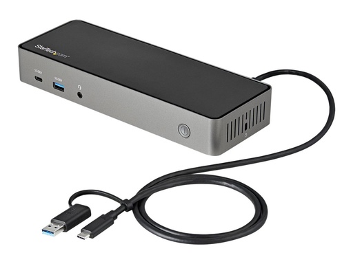 [DK31C3HDPDUE] StarTech.com USB-C USB-A Dock - Hybrid Universal Triple Monitor Laptop Docking Station DP & HDMI 4K 60 Hz