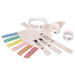 [10006997K] Zebra Z-Band Direct - Polypropylen (PP) - permanenter Acrylklebstoff - perforiert - 6 mil - weiß, Fühlmarke schwarz - 19.05 x 279.4 mm 1200 Stck. (6 Rolle(n)