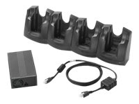 [CRD3000-401CES] Zebra 4-Slot Charge Only Cradle Kit - Handgerät-Ladeständer und Netzteil