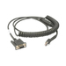 [CBA-R49-C09ZAR] Zebra Kabel seriell - DB-9 (W) - 2.8 m - gewickelt