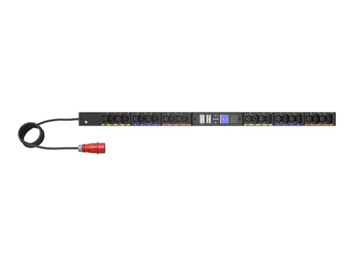 [EVMAF316A] Eaton G4 - Stromverteilungseinheit (Rack - einbaufähig) - verwaltet - AC 240-415 V - 11 kW - 3 Phasen - Ethernet 10/100/1000 - Eingabe, Eingang IEC 60309 16A - Ausgangsanschlüsse: 24 (12 x IEC 60320 C13, 12 x IEC 60320 C39)